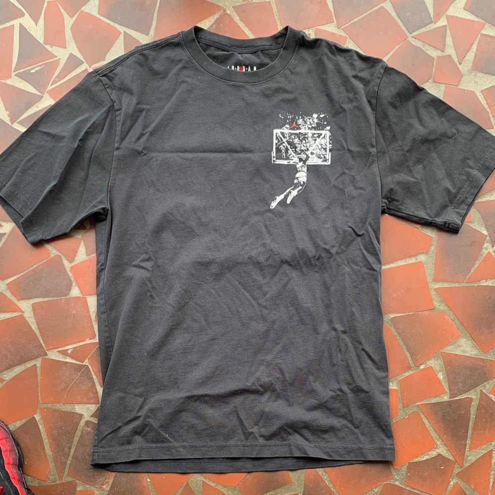 Men's Black Graphic Basketball T-Shirt